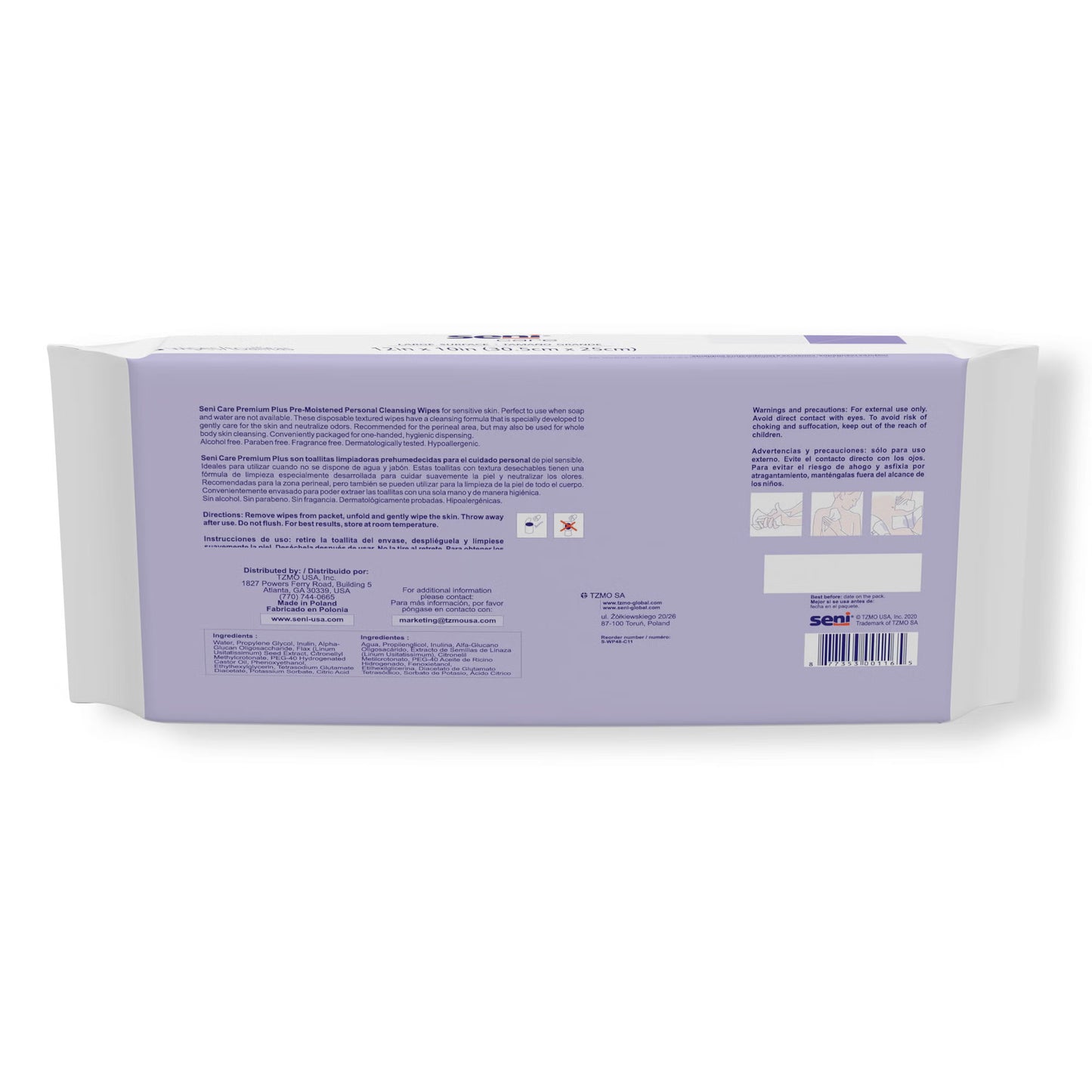 Seni® Care Premium Plus Personal Cleansing Wipes