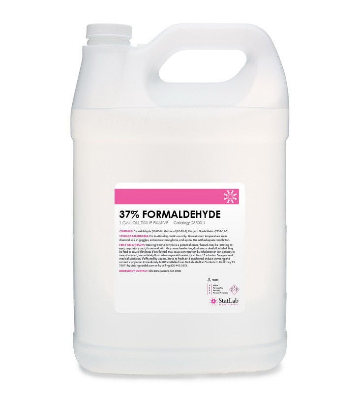 Histology Reagent Formaldehyde with Methanol 37% 1 gal.