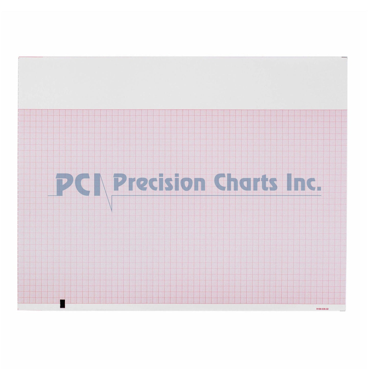 Precision Charts Thermal ECG Recording Paper with Red Grid