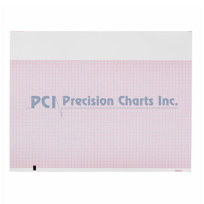 Precision Charts Thermal ECG Recording Paper with Red Grid