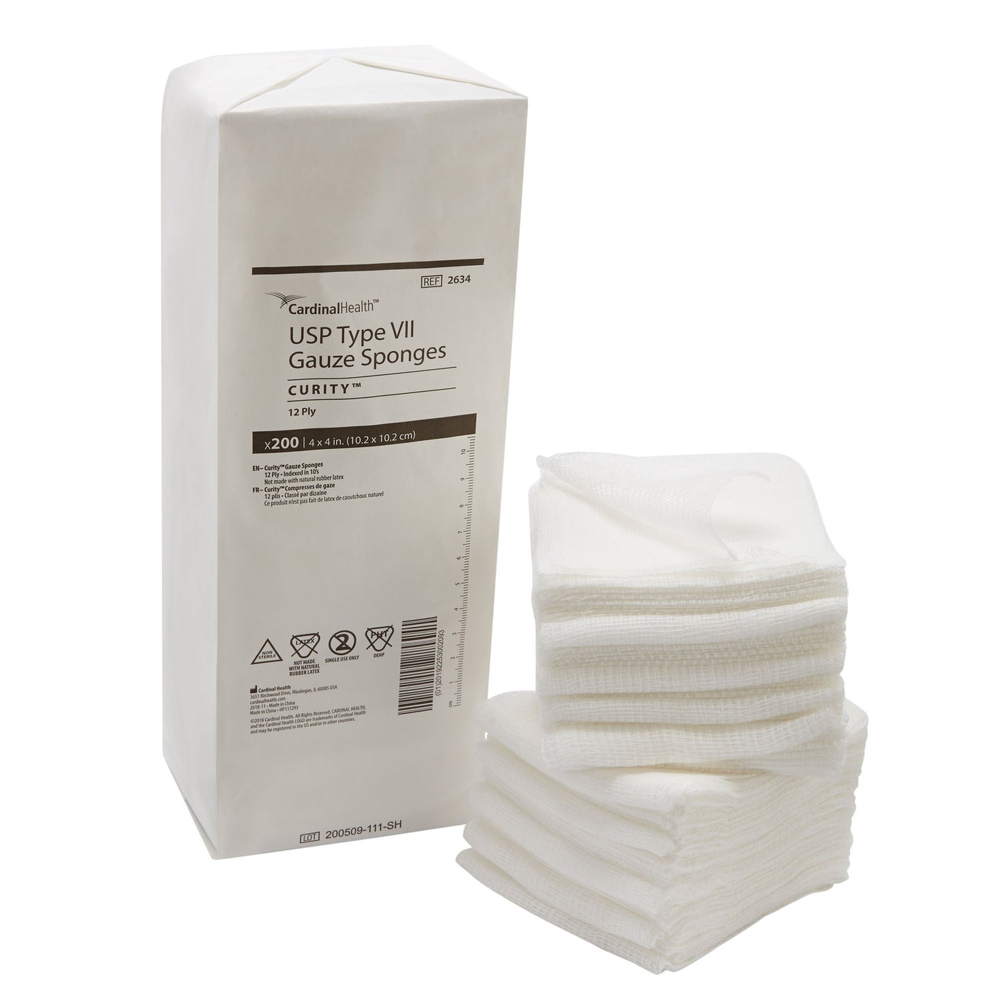 Curity™ USP Type VII Gauze Sponge, 12-Ply