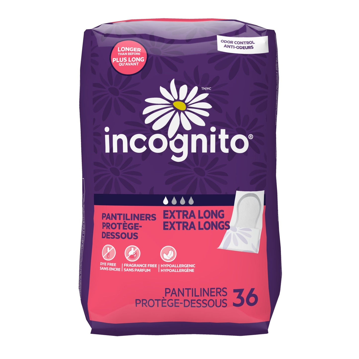 Incognito Panty Liner Long Light Absorbency