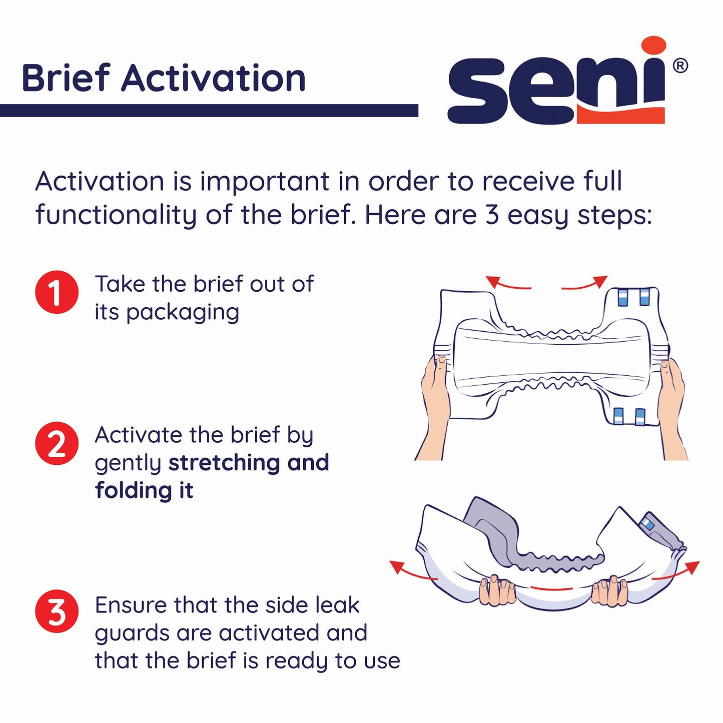 Seni® Super Heavy Absorbency Incontinence Brief