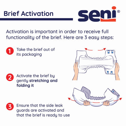 Seni® Super Heavy Absorbency Incontinence Brief