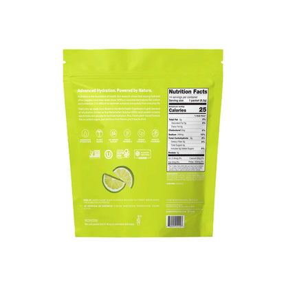 Cure Electrolyte Drink Mix made with Coconut Water, Lime, 7.7-gram Packets