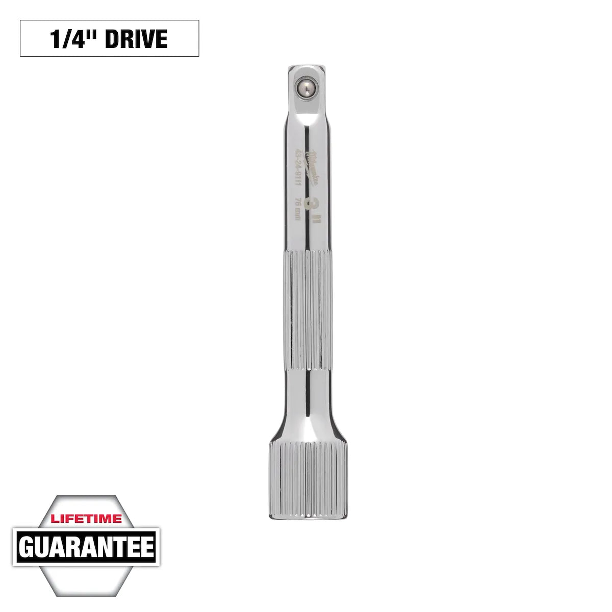 Milwaukee 1/4" Drive 3" Extension 43-24-9111 | 1/4 in Drive, Chrome Vanadium Steel