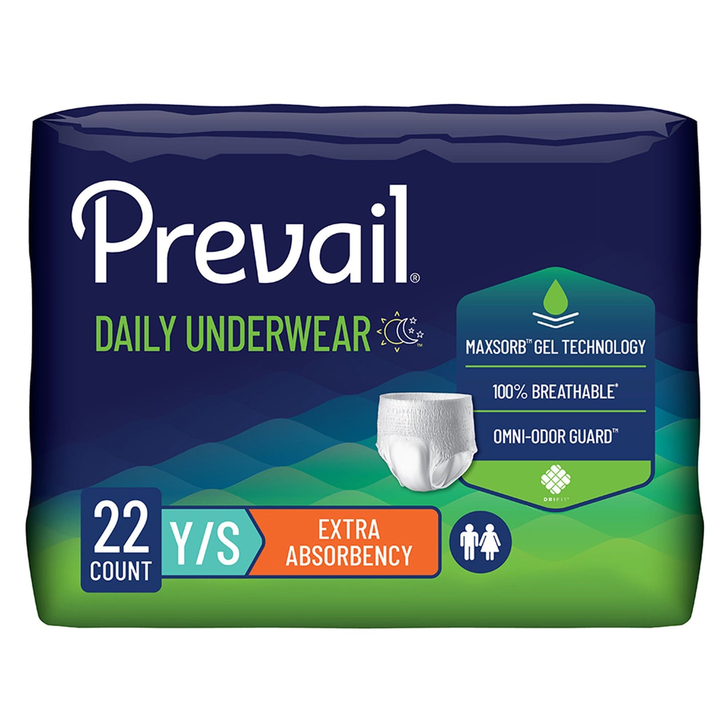 Prevail® Daily Underwear Extra Absorbent Underwear, (Youth)