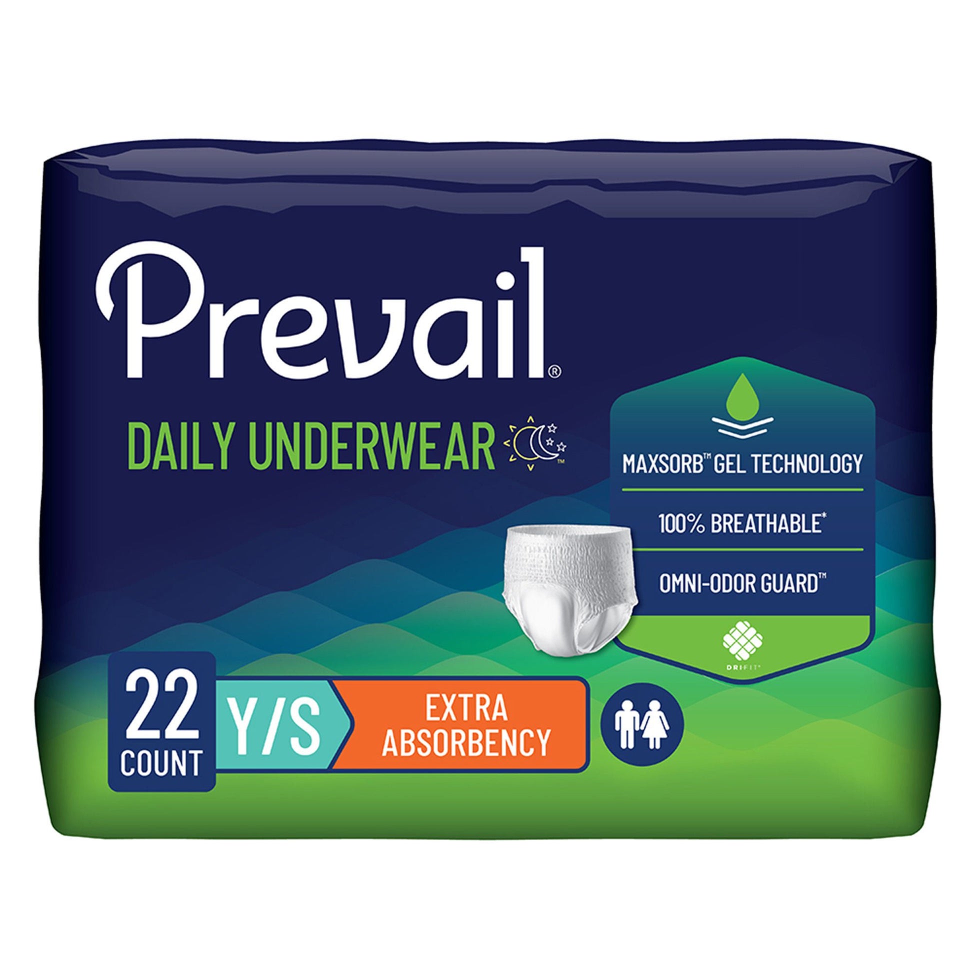 Prevail® Daily Underwear Extra Absorbent Underwear, (Youth)
