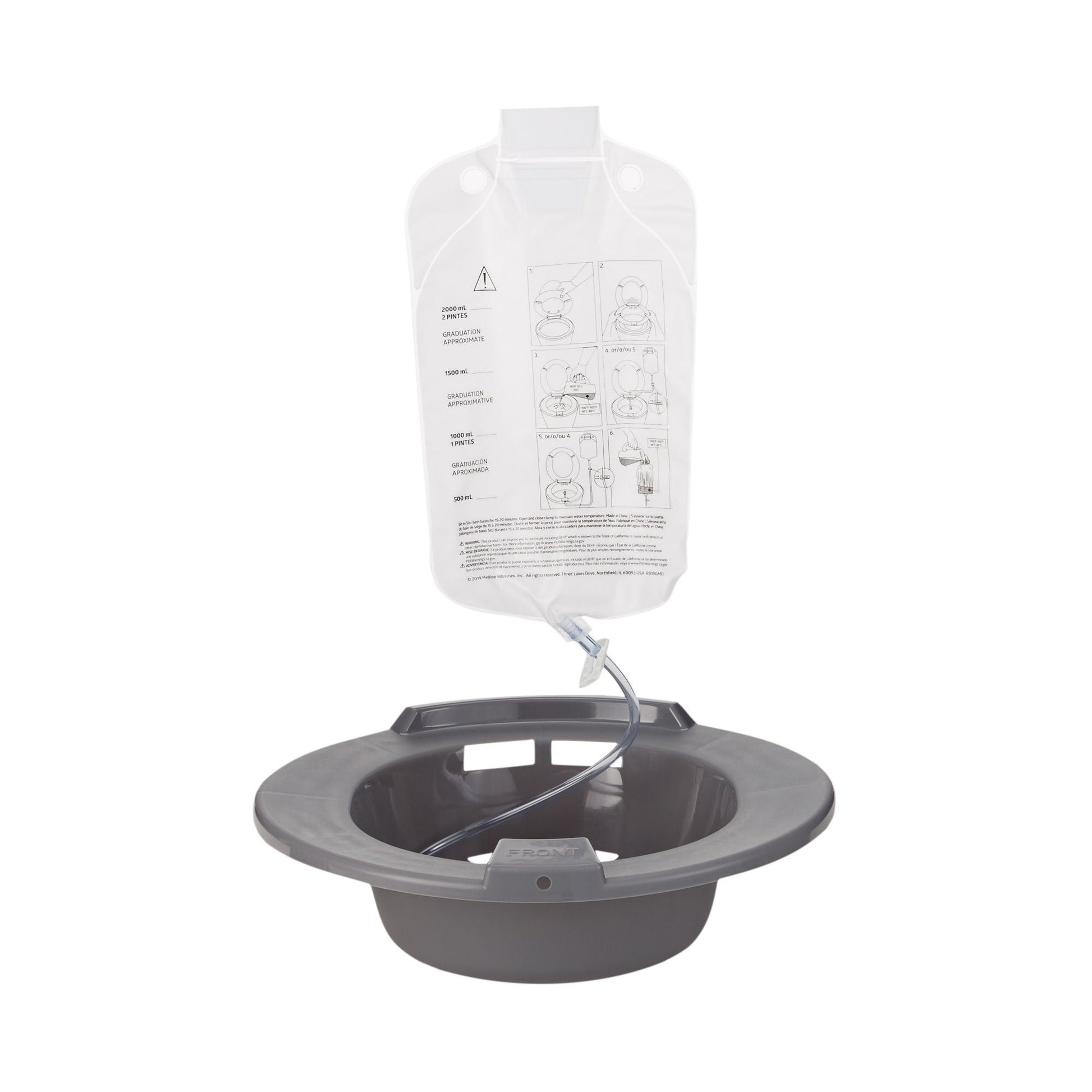 McKesson Round Sitz Bath, Bag