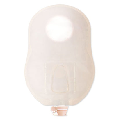 New Image™ 18904 Two-Piece Transparent Urostomy Pouch, Flange, Blue Match