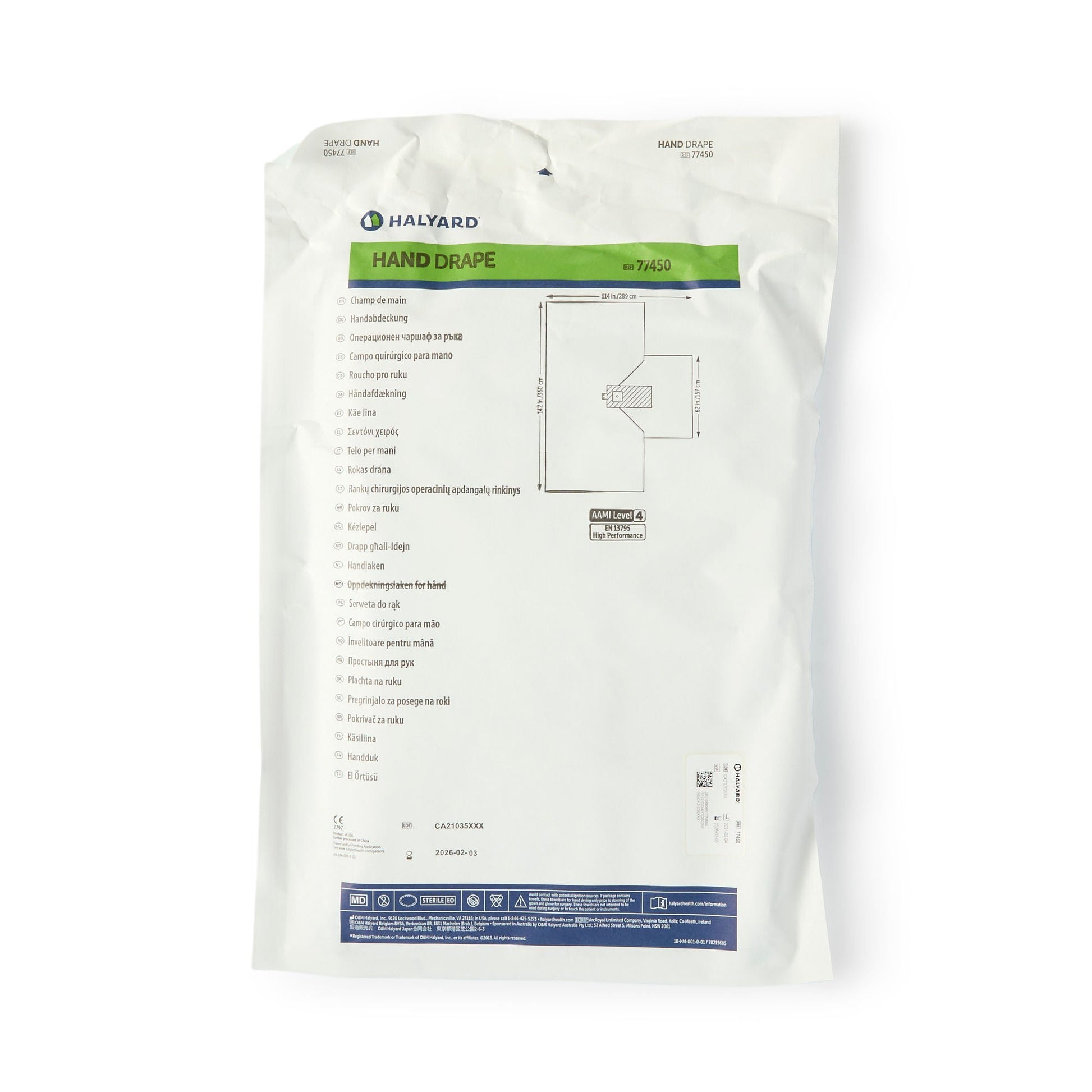 Halyard Sterile Hand Orthopedic Drape
