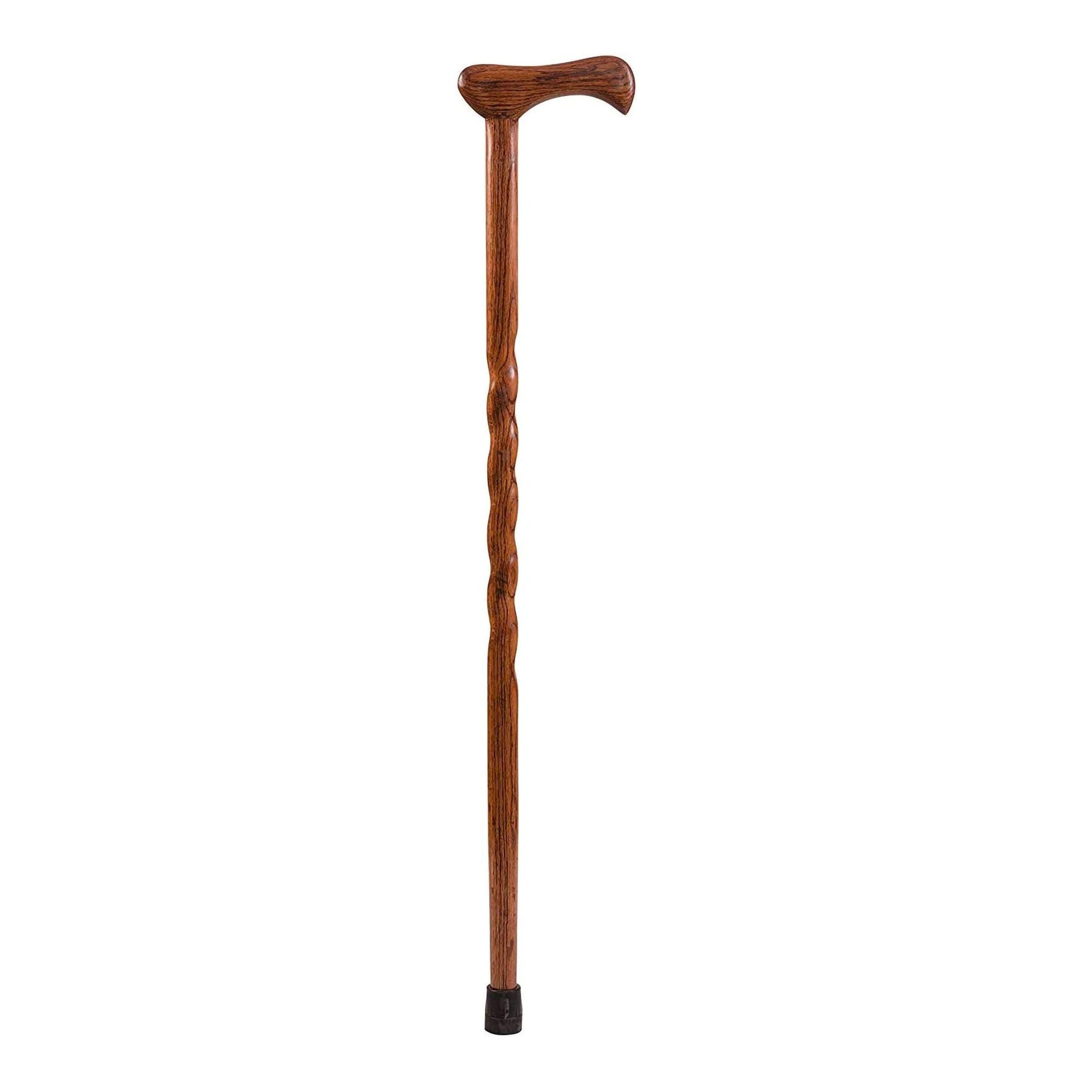Brazos™ Twisted Oak Cane with T-Handle, Red, 37-Inch Height