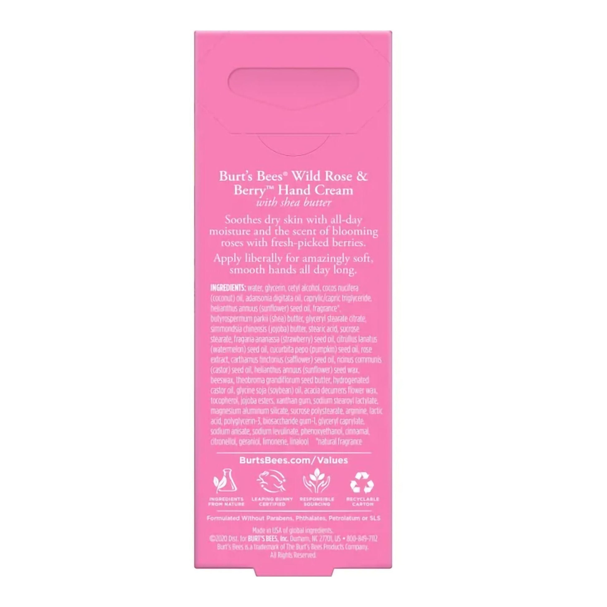 Burt's Bees® Hand Cream Wild Rose and Berry, Tube