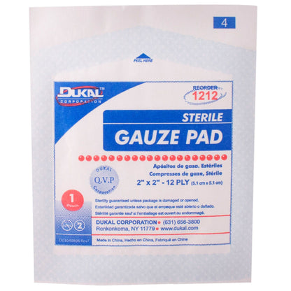 Dukal™ Sterile Gauze Sponge, 12-Ply