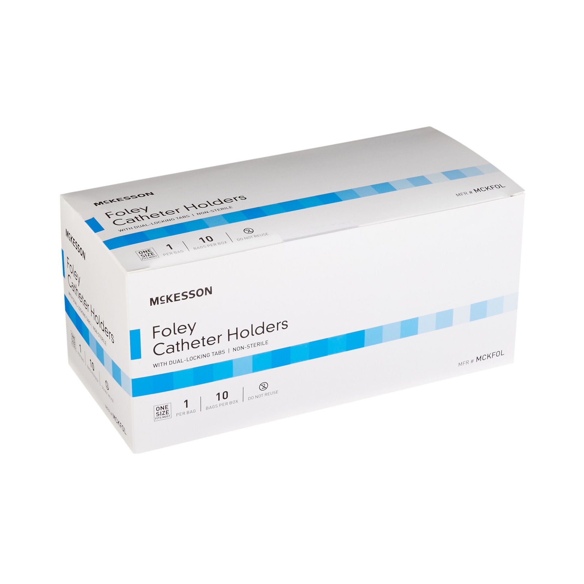 McKesson Foley Catheter Holder Leg Strap With Dual-Locking Tabs