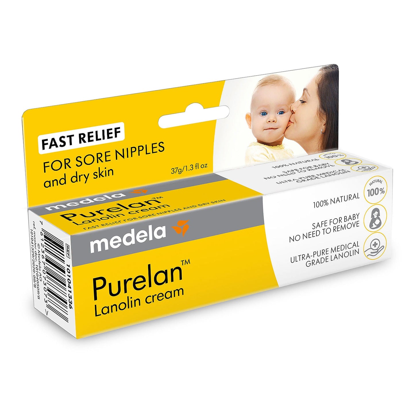 Purelan Hand and Body Moisturizer Tube Unscented Cream