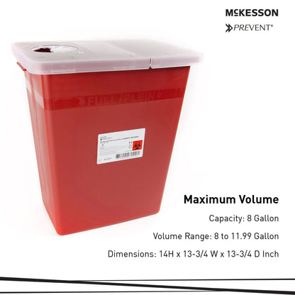 McKesson Prevent® Sharps Container, 8 Gallon
