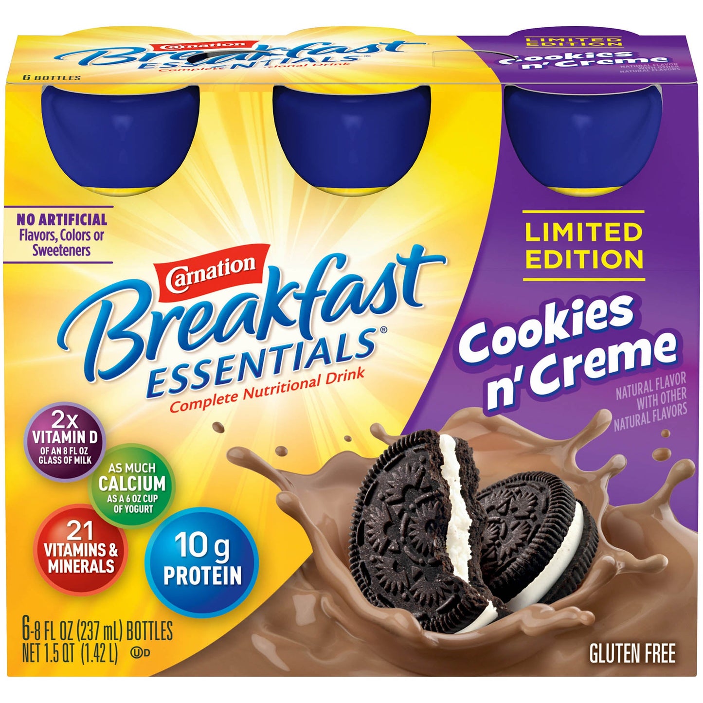 Carnation Breakfast Essentials® Cookies N Crème Nutritional Drink, bottle