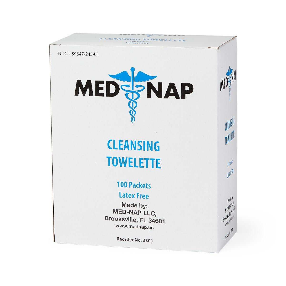 Med Nap Antiseptic Skin Towelette Individual Packet Alcohol Scent