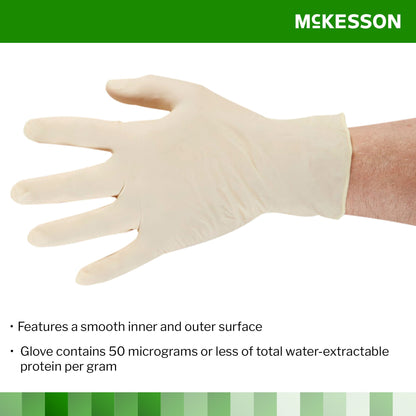 McKesson Confiderm® Latex Exam Gloves, Ivory - view 4