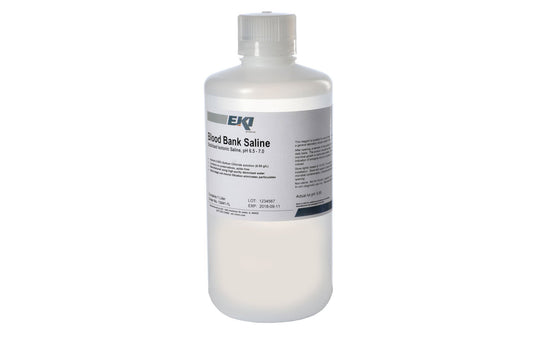 Immunohematology Reagent Saline Blood Bank 0.85% 1 Liter