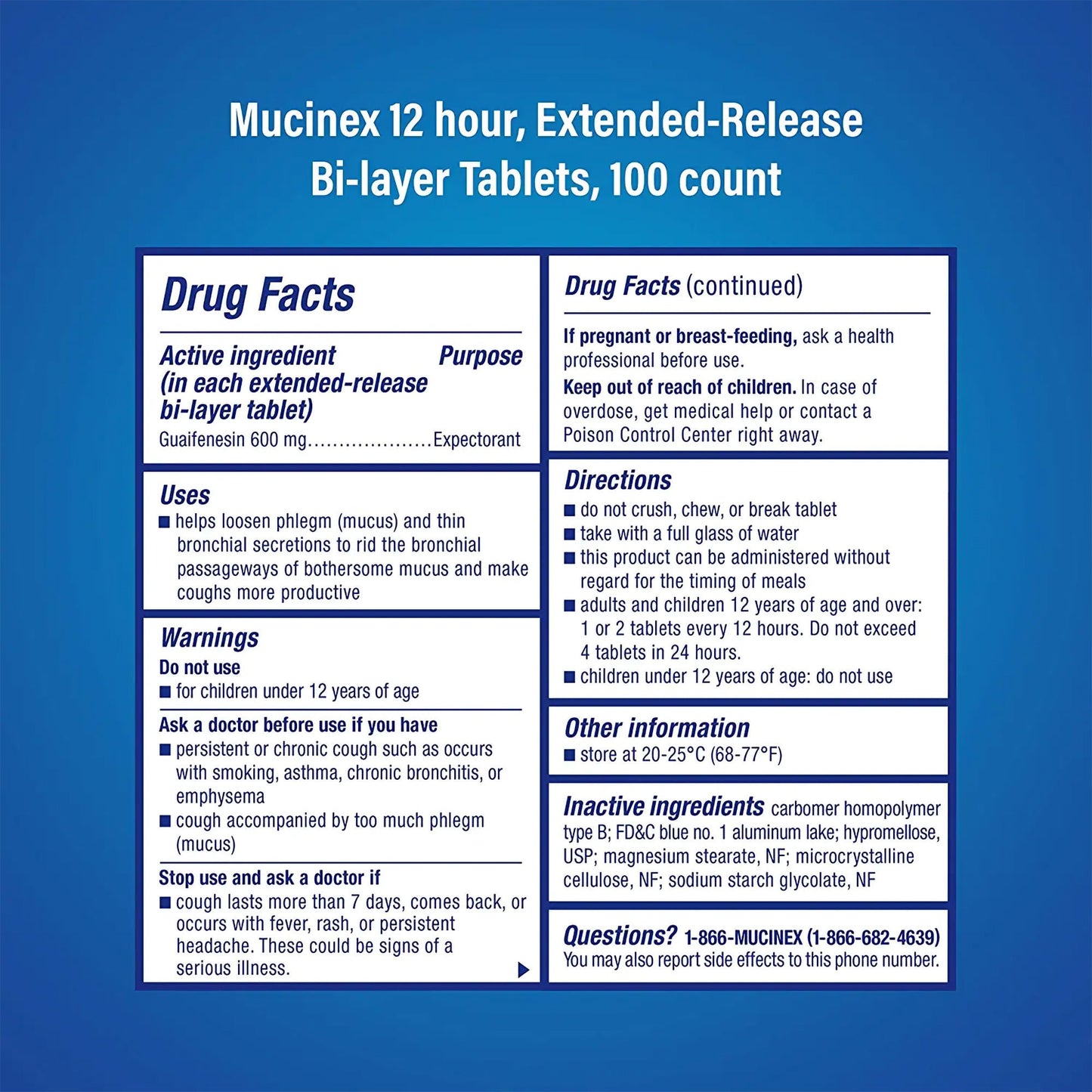 Mucinex® Guaifenesin Cold and Cough Relief