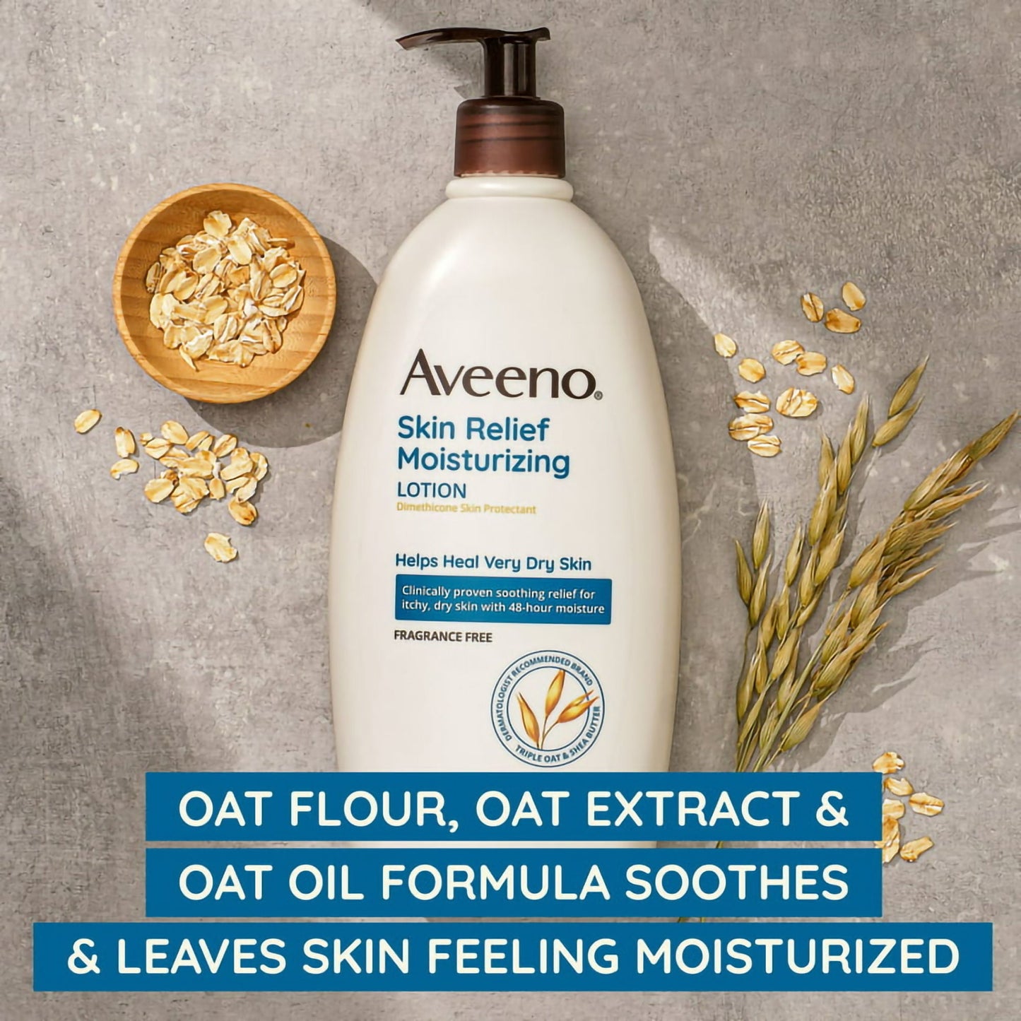 Aveeno® Skin Relief Moisturizing Lotion Fragrance Free, Pump Bottle
