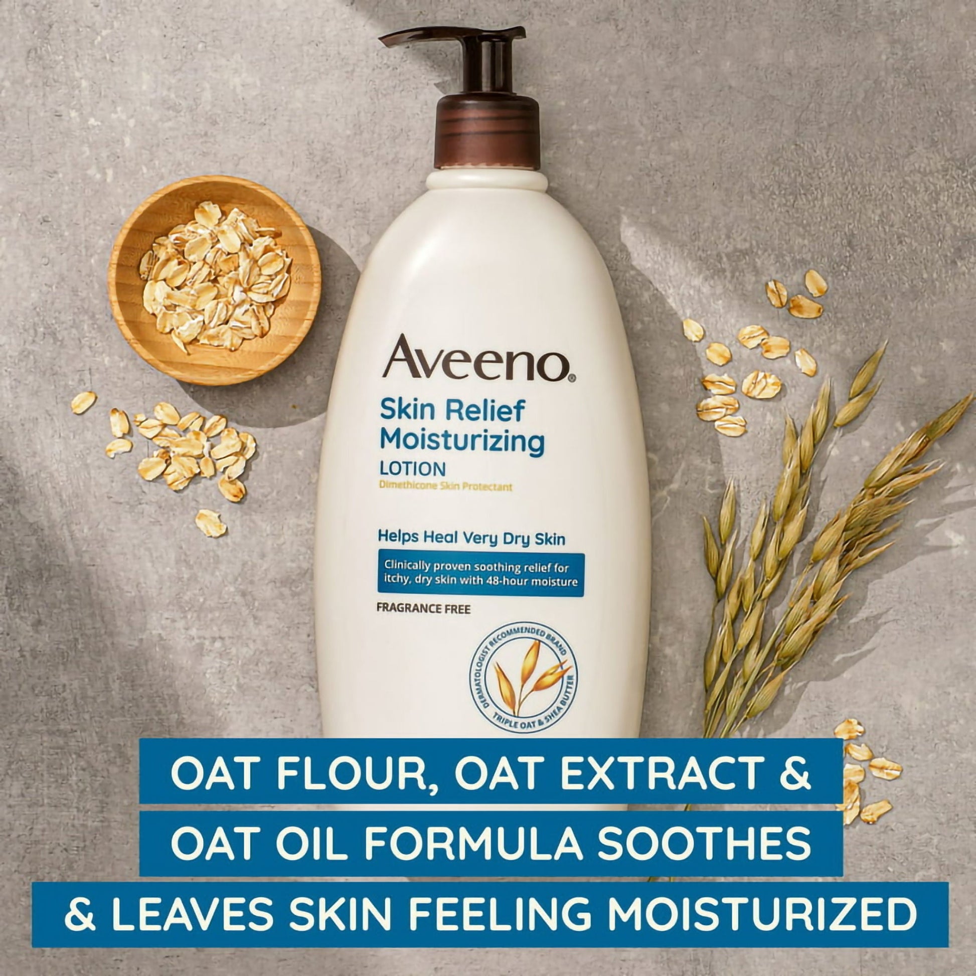 Aveeno® Skin Relief Moisturizing Lotion Fragrance Free, Pump Bottle