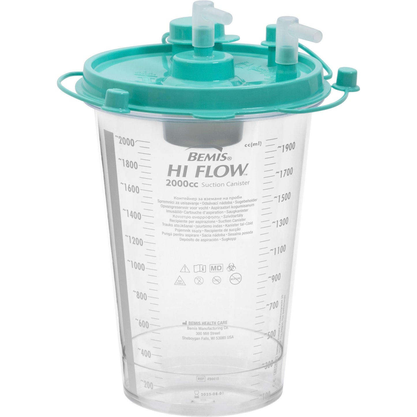Hi-Flow™ Rigid Suction Canister for use with Bemis Quick-Drain™ Systems