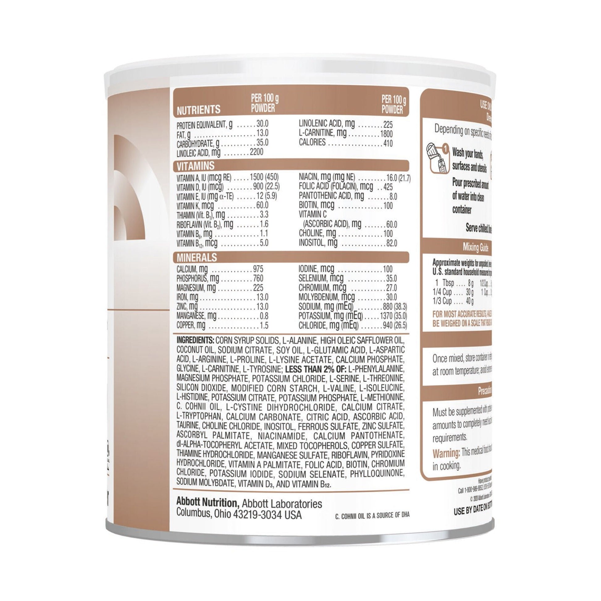 I-Valex®-2 Amino Acid–Modified Medical Food for Leucine Catabolism, Can
