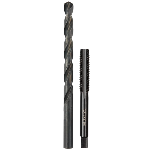 Milwaukee M8-1.25 mm Straight Flute Plug Tap & H Drill Bit 49-57-5543