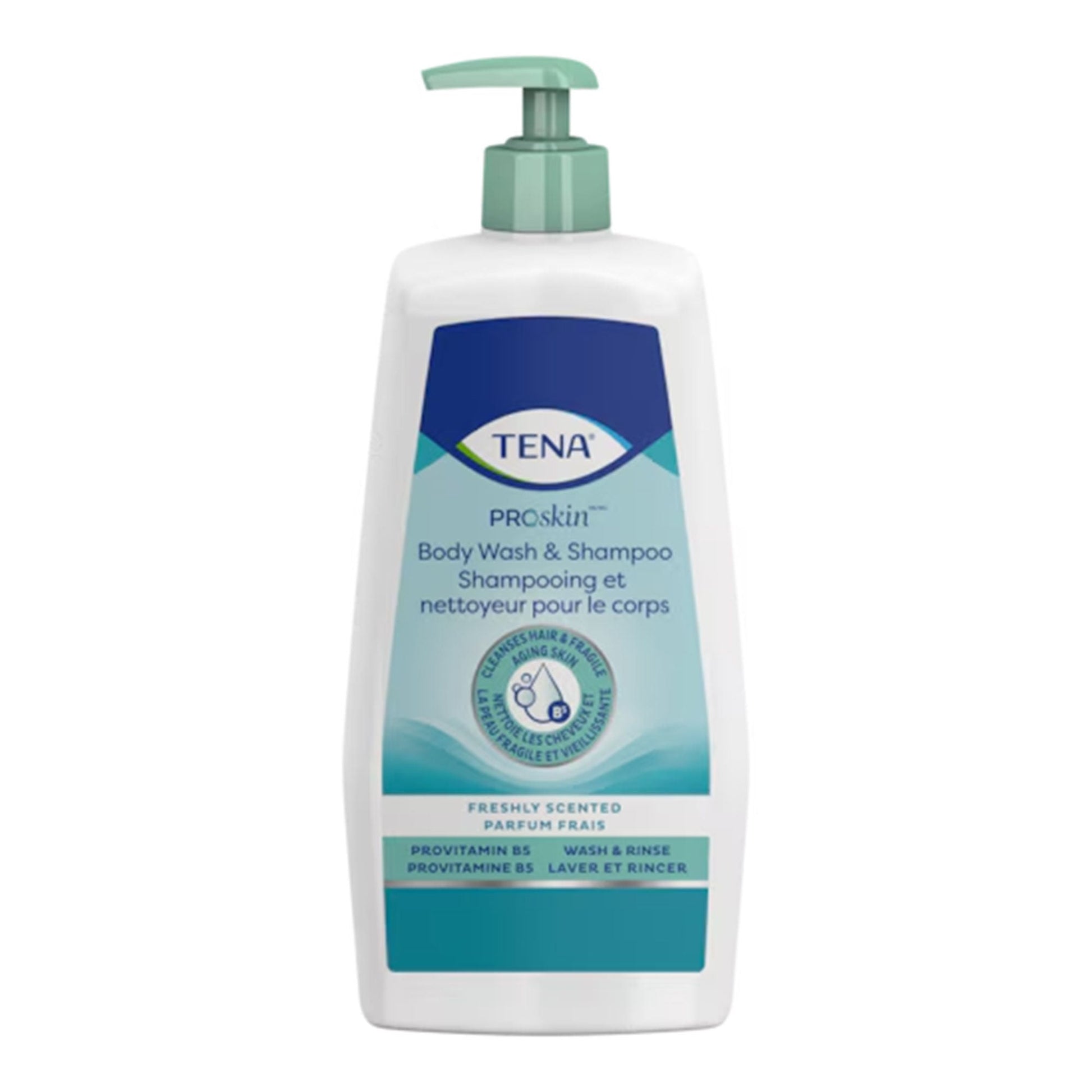 Tena® Scented Shampoo and Body Wash, Pump Bottle