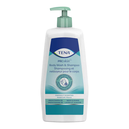 Tena® Scented Shampoo and Body Wash, Pump Bottle