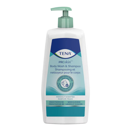 Tena® Scented Shampoo and Body Wash, Pump Bottle