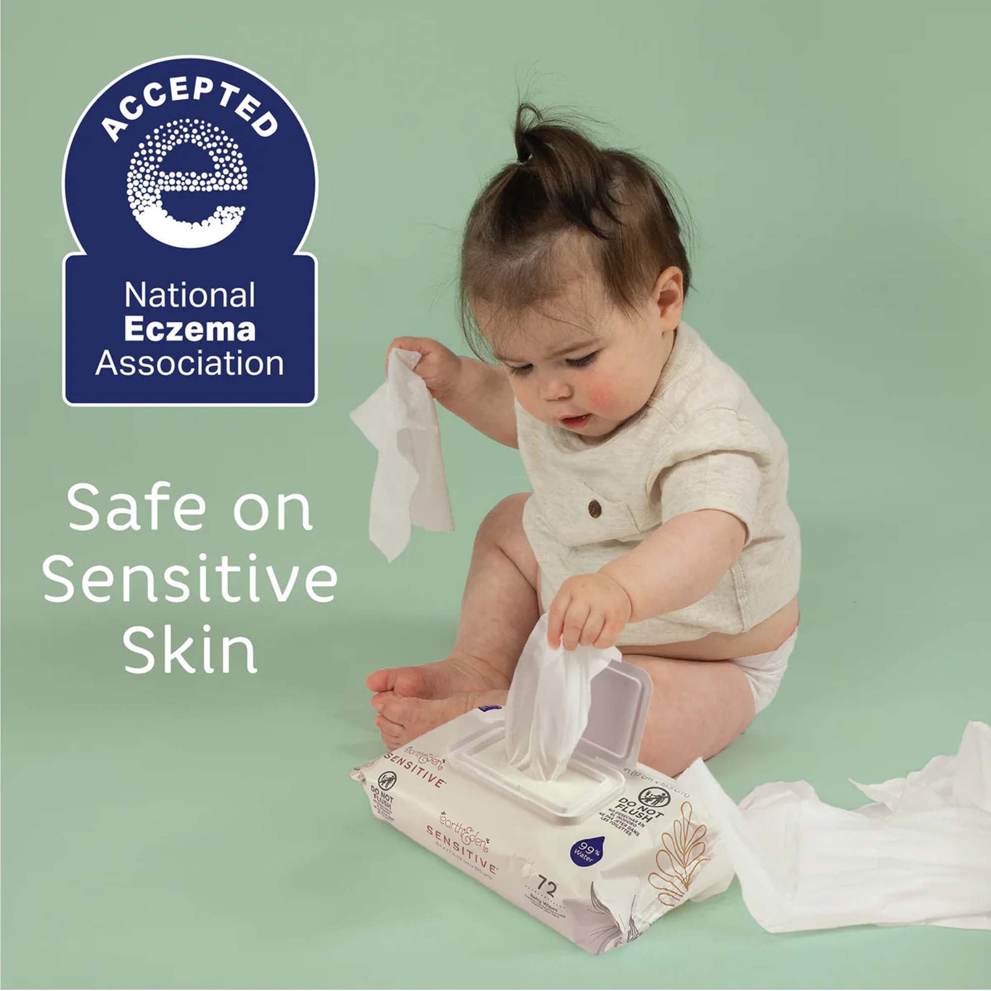 Earth & Eden Sensitive™ Baby Wipes, 72 per Pack