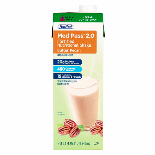Med Pass® 2.0 Butter Pecan Fortified Nutritional Shake, Carton