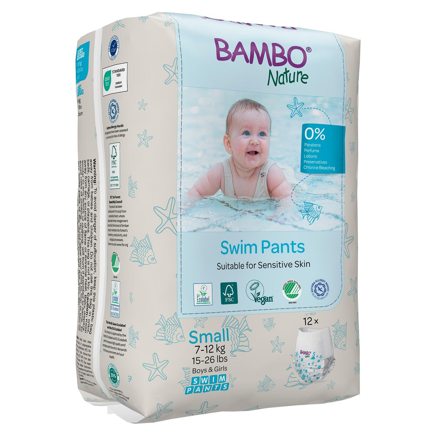 Bambo Nature Swim Pants, for Babies weighing 15 to 26 lbs.