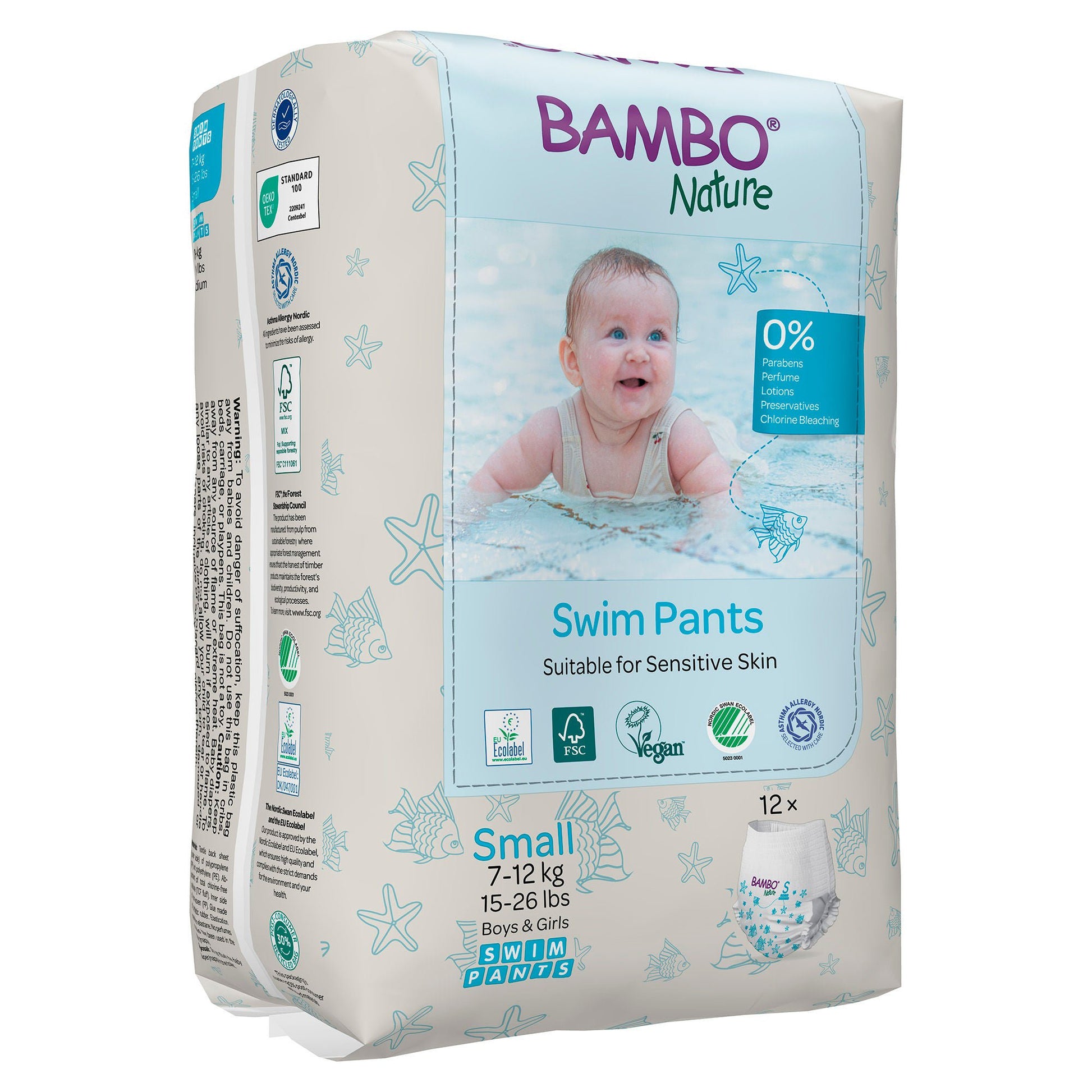 Bambo Nature Swim Pants, for Babies weighing 15 to 26 lbs.