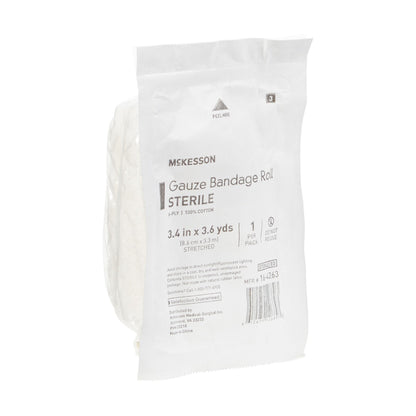 McKesson Sterile Fluff Bandage Roll, Six Ply