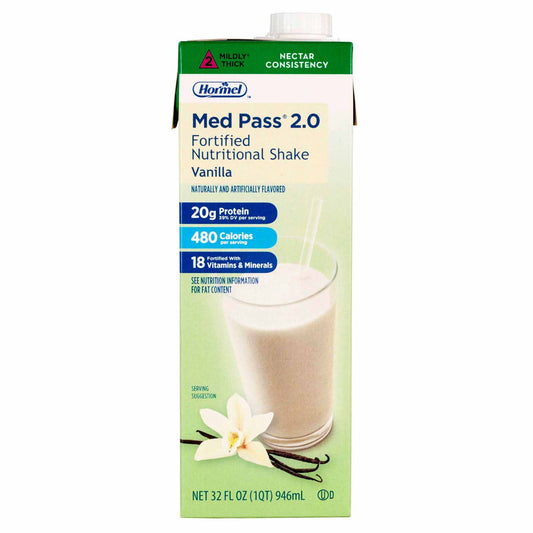 Med Pass® 2.0 Vanilla Fortified Nutritional Shake, Carton