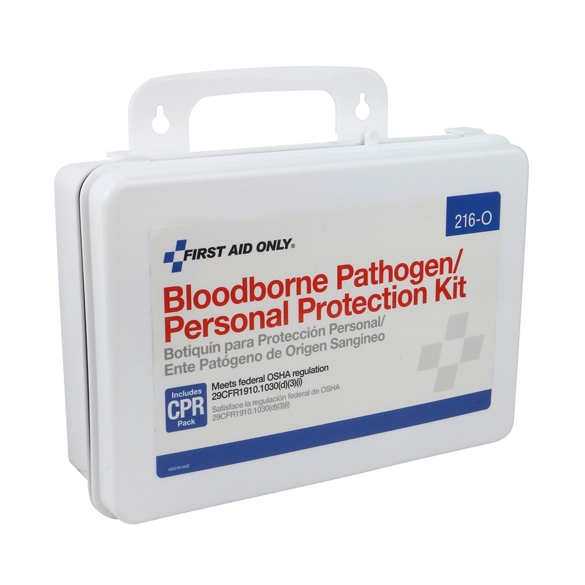 First Aid Only Bloodborne Pathogen Spill Clean Up / Personal Protection With CPR Pack Kit