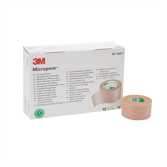 3M™ Micropore™ Paper Medical Tape, Tan