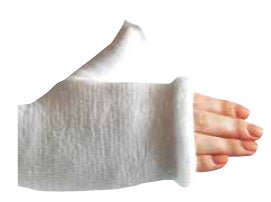 Delta Terry-Net Thumb Spica Stockinette 2 X , Synthetic Fiber, Long Arm, 10/CS