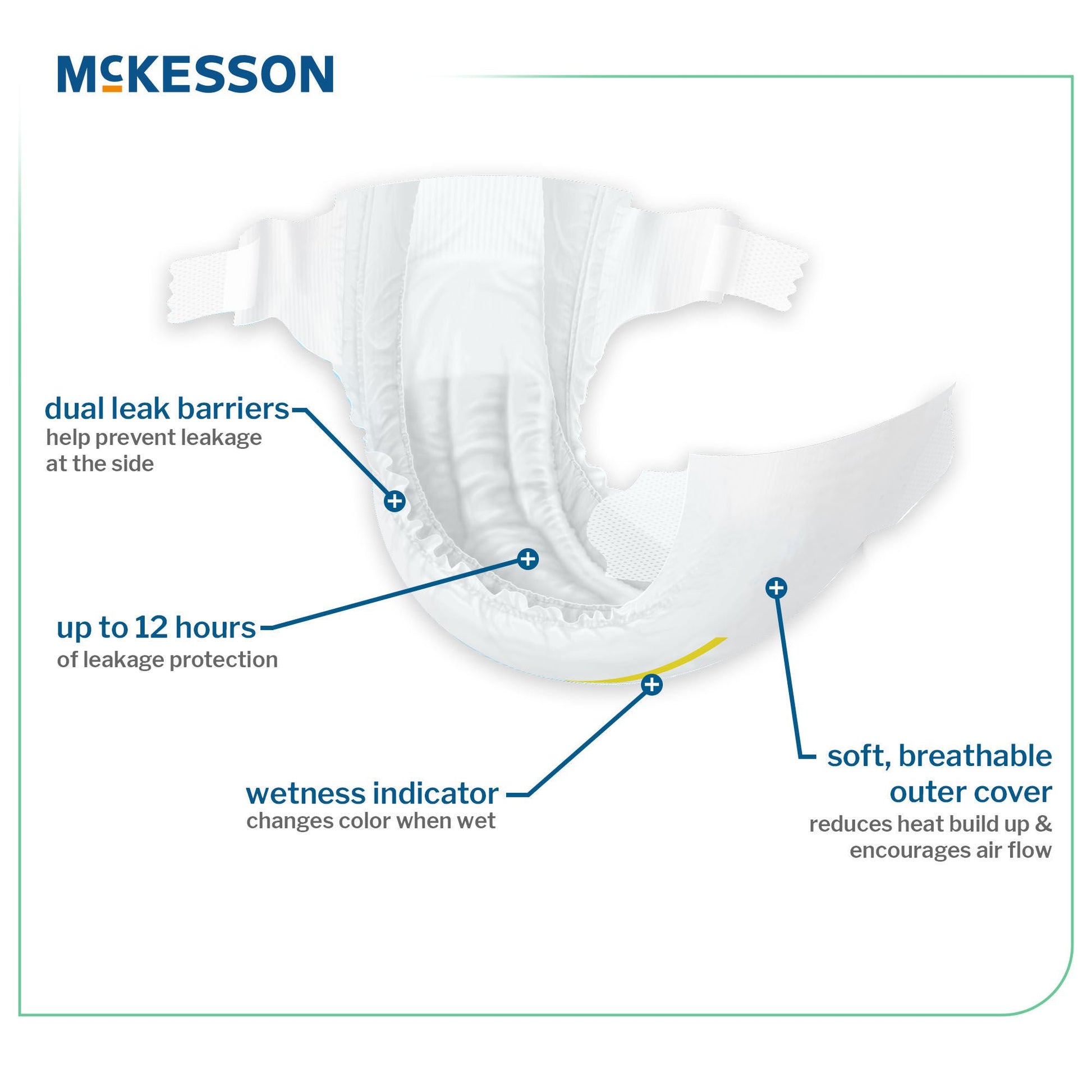 McKesson Baby Diaper, for Toddlers weighing 35+ lbs.