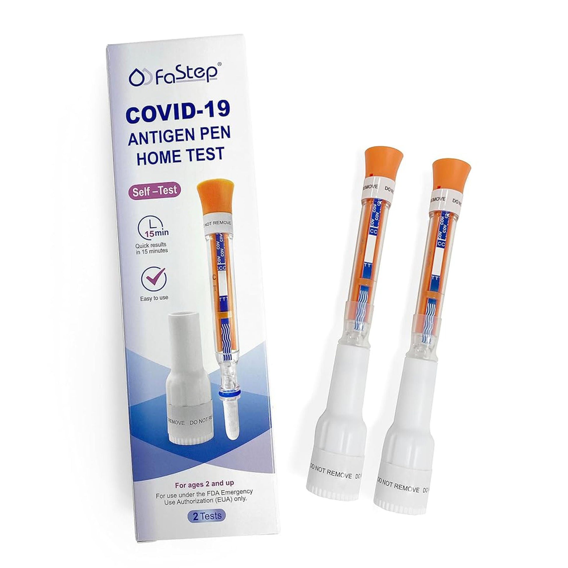 FaStep Respiratory Test Kit COVID-19 Antigen Pen Test 1 Test per Kit (144 Kits )
