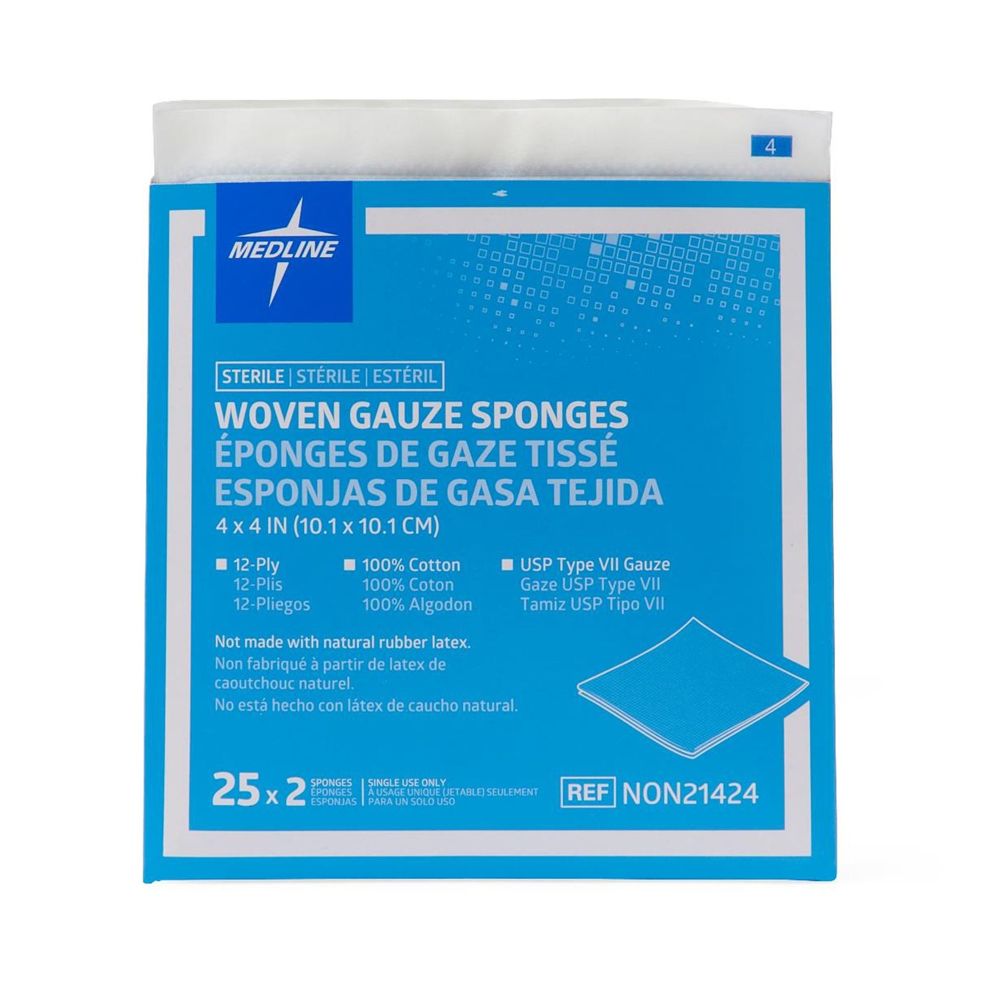 Sterile USP Type VII Gauze Sponge, 12-Ply