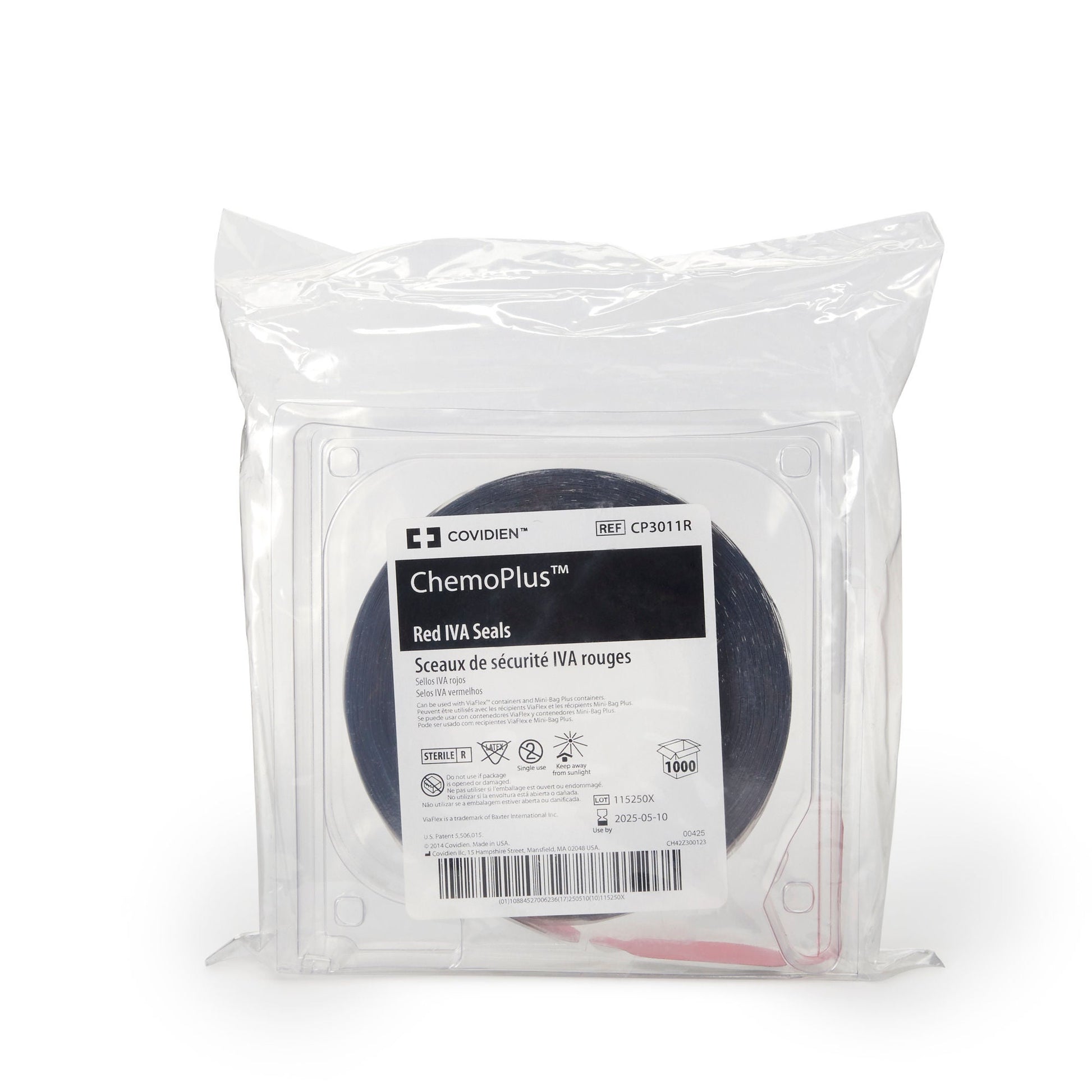 ChemoPlus™ IVA Seals, Red