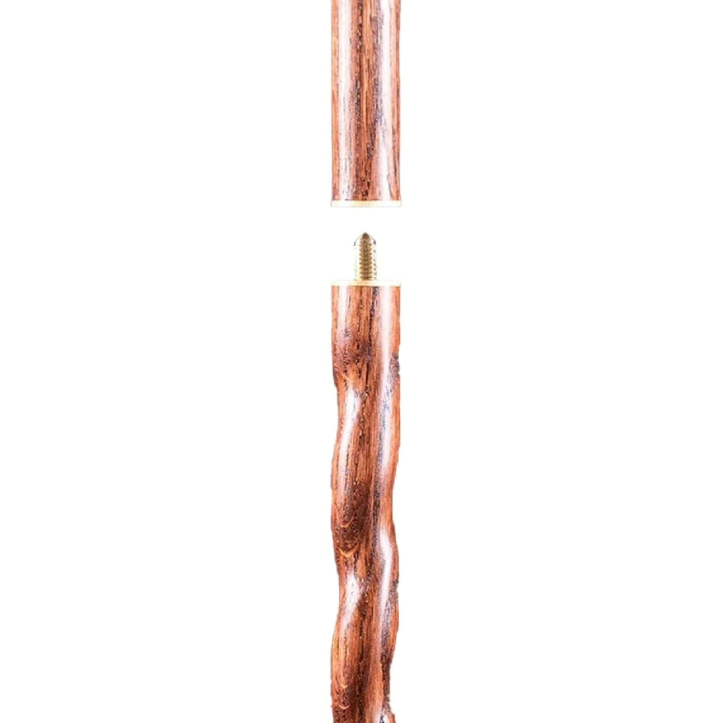 Brazos™ Twisted Oak Traveler's Handcrafted Walking Stick, 55-Inch, Brown