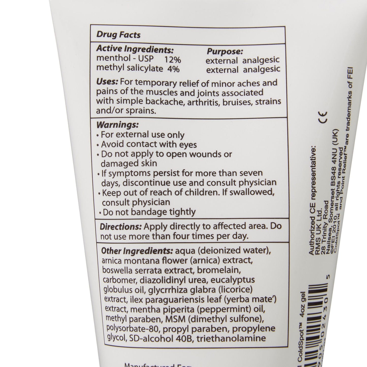 Point Relief™ ColdSpot™ Topical Pain Relief