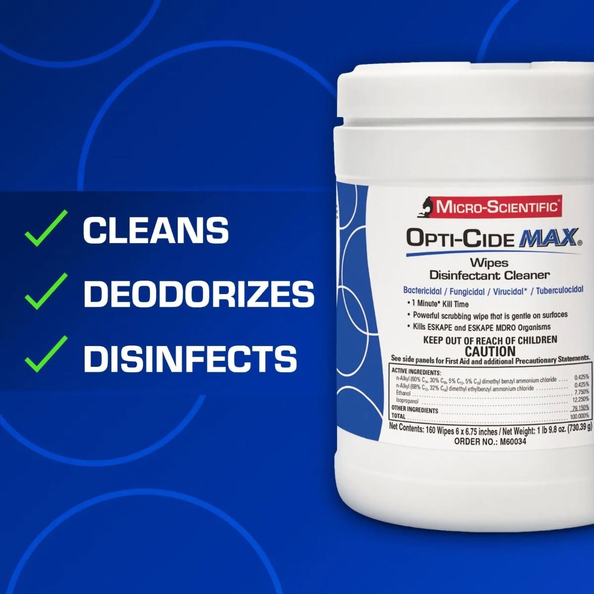 Opti-Cide® Max Surface Disinfectant Cleaner Wipes